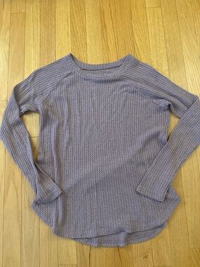 American Eagle Soft & Sexy Waffle Knit Top - Lavender